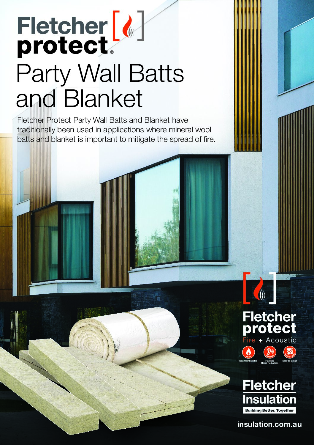 Brochure – Fletcher Protect® Party Wall Batts and Foil Faced Blanket