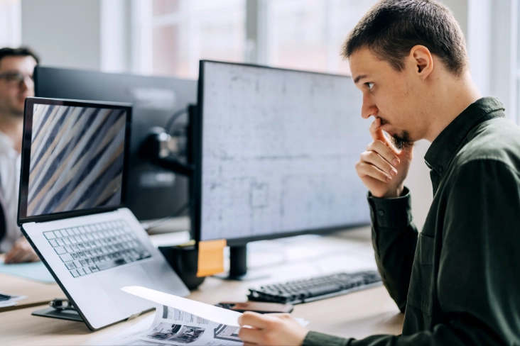 Image of a man thinking